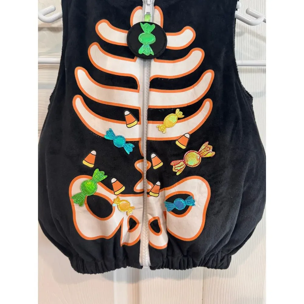 Hallows Even New Coloful Day of the Dead Skelton Halloween Costume Baby 6-9 mo